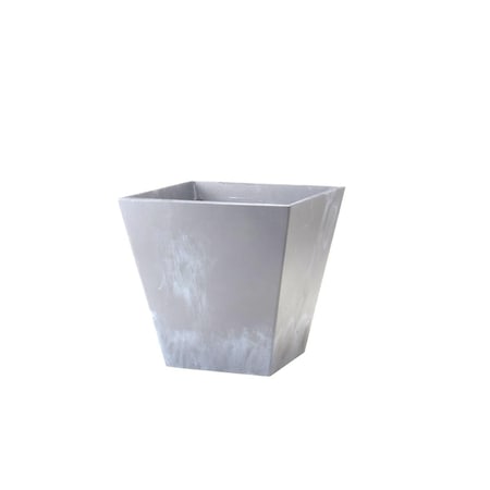 Novelty 14.5 in. Rectangle Ella Flower Box; Gray 246480